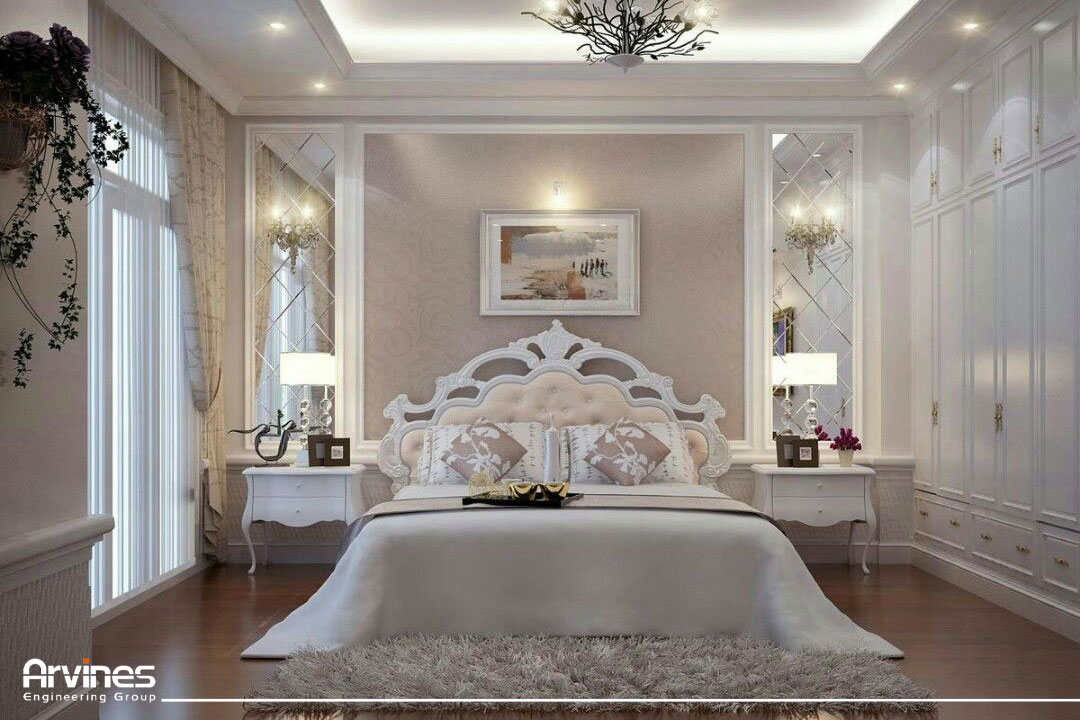 دکور داخلی اتاق خواب نئو کلاسیک ( Neoclassical )